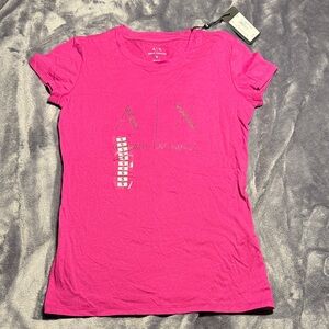 A|X Armani Exchange Pink Women’s T-Shirt Small New